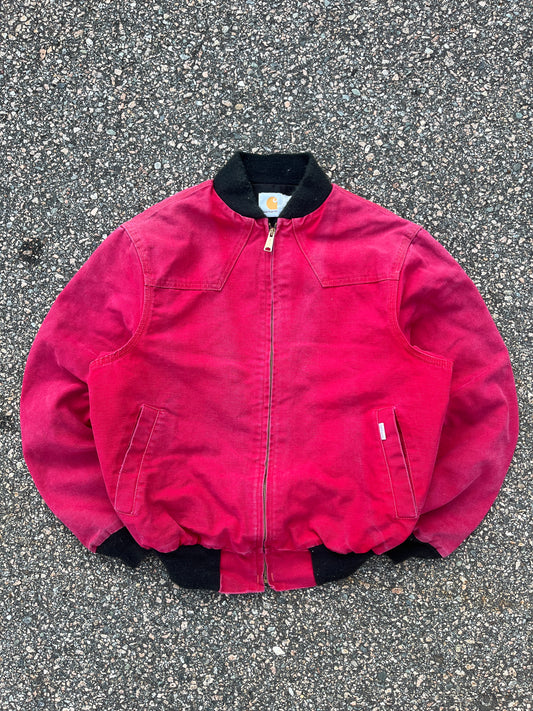 色あせたストロベリーレッドのカーハート サンタフェ ジャケット - ミディアム