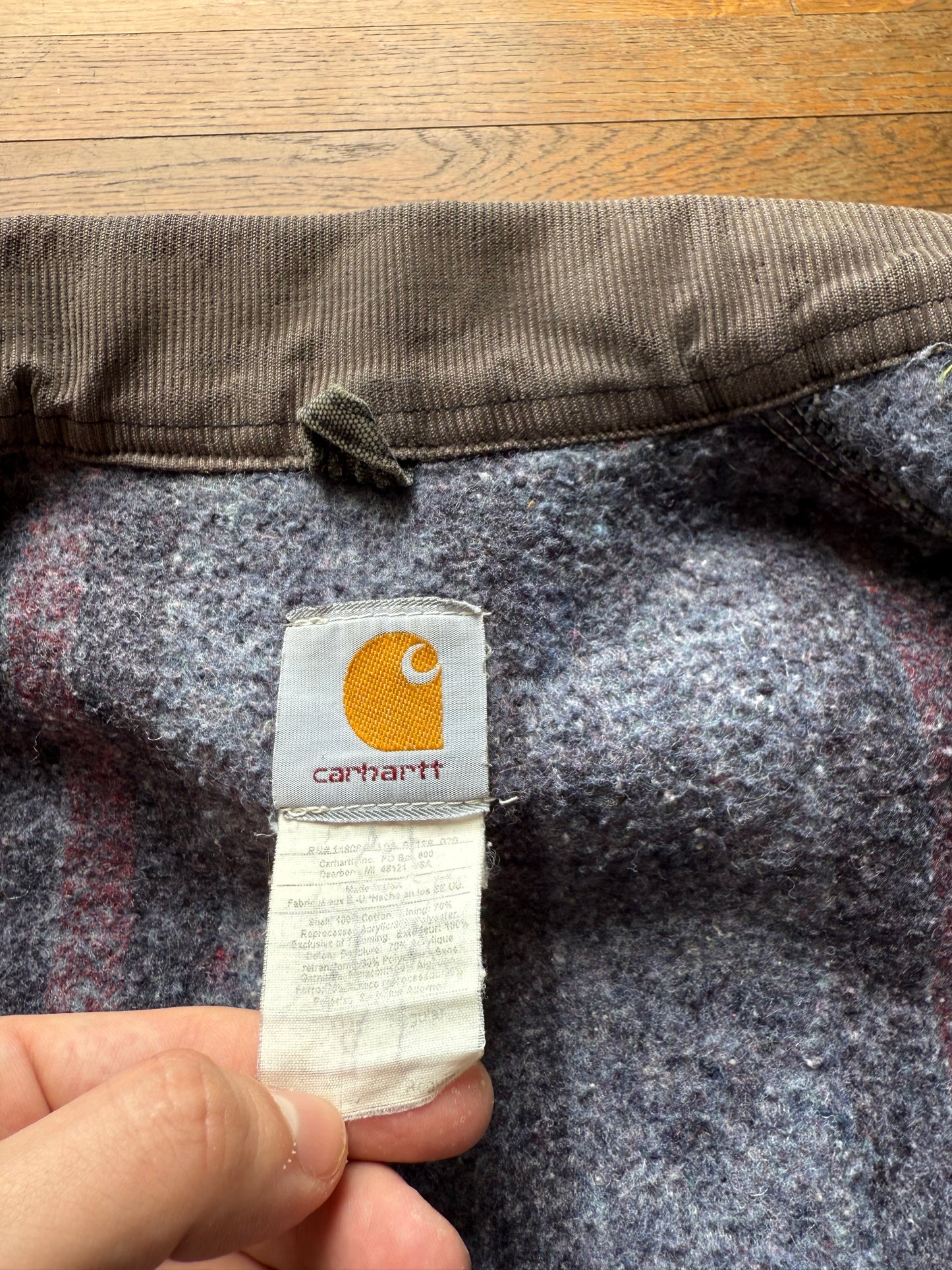 Faded Black Carhartt Detroit Jacket - Boxy Medium