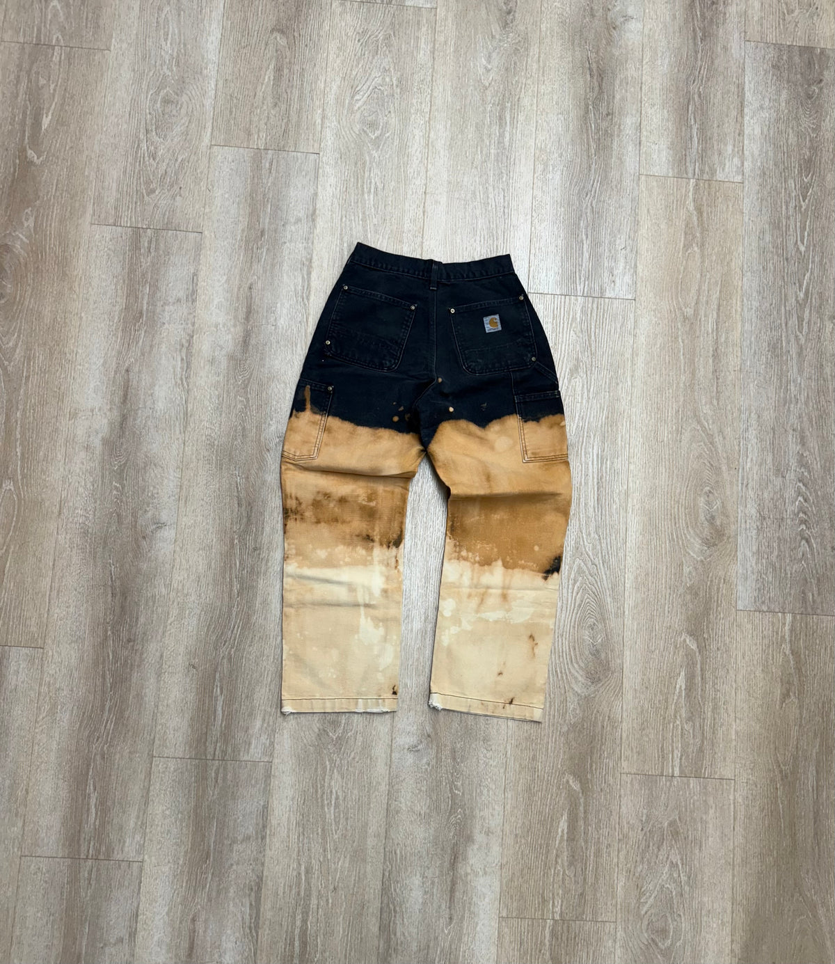 Faded and Dyed Carhartt Double Knee Pants - 26 x 27