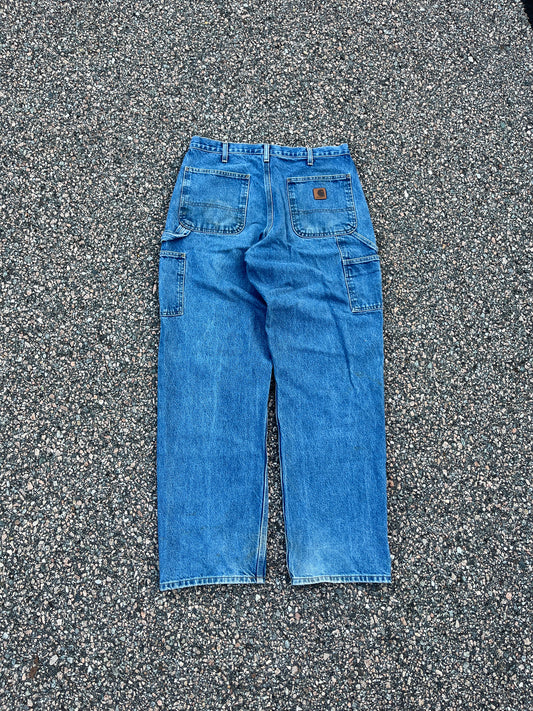 Faded Denim Carhartt Carpenter Pants - 32 x 32