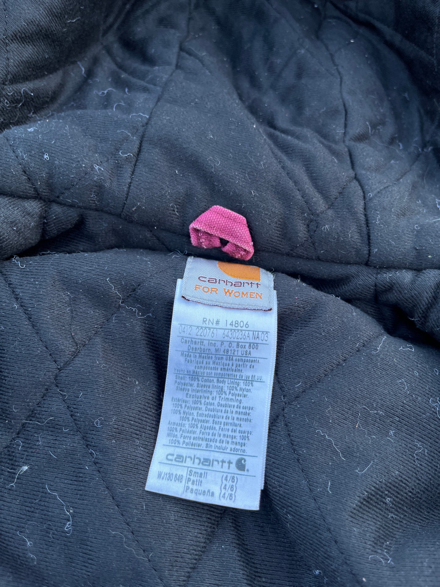 Faded Pink Carhartt Active Jacket - Small