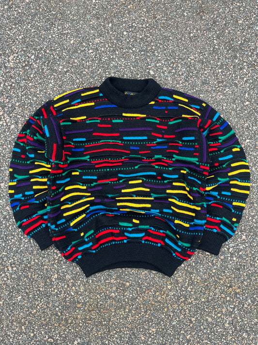 Vintage Coogi 3D Knit Wool Sweater - Medium