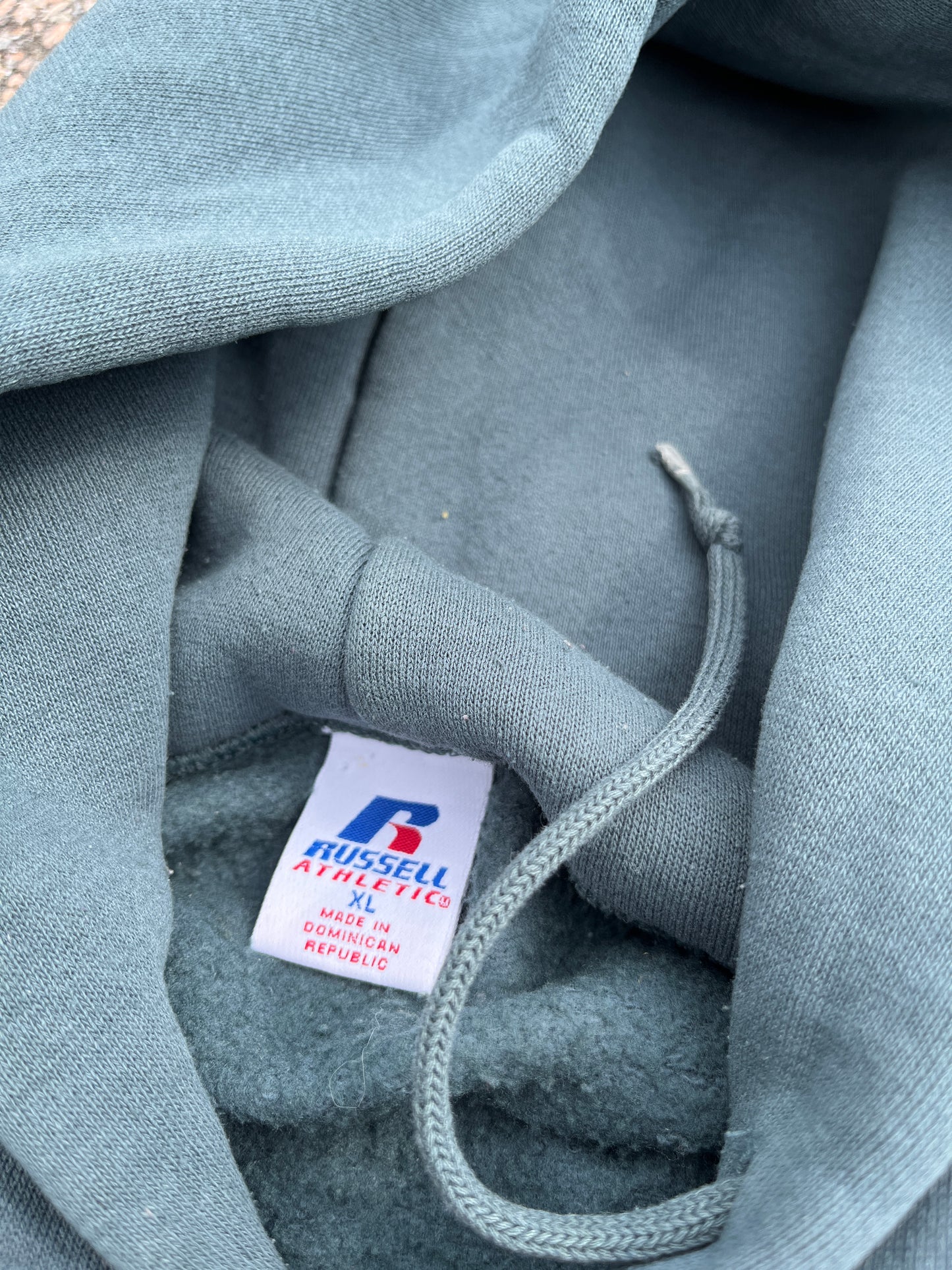 Faded Green Russell Hoodie - Boxy Large