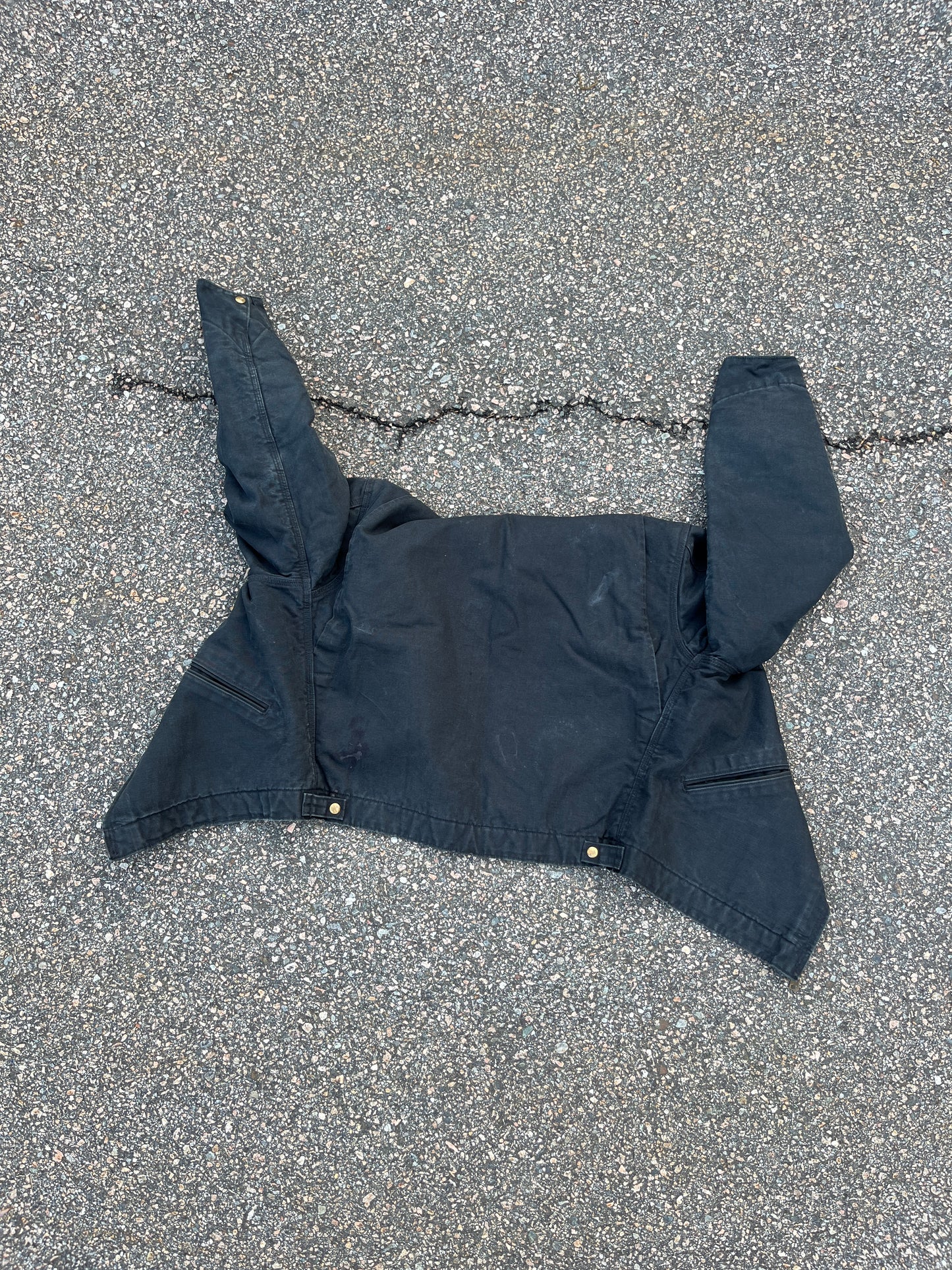 Faded Black Carhartt Detroit Jacket - Boxy M-L