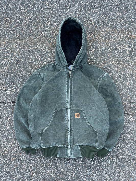 Faded Olive Green Carhartt Active Jacket - Small