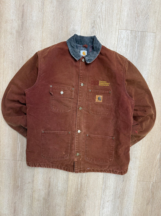 Faded Clay Red Carhartt Chore Jacket - Large