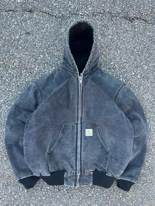 Faded Black Carhartt Active Jacket - Boxy L-XL