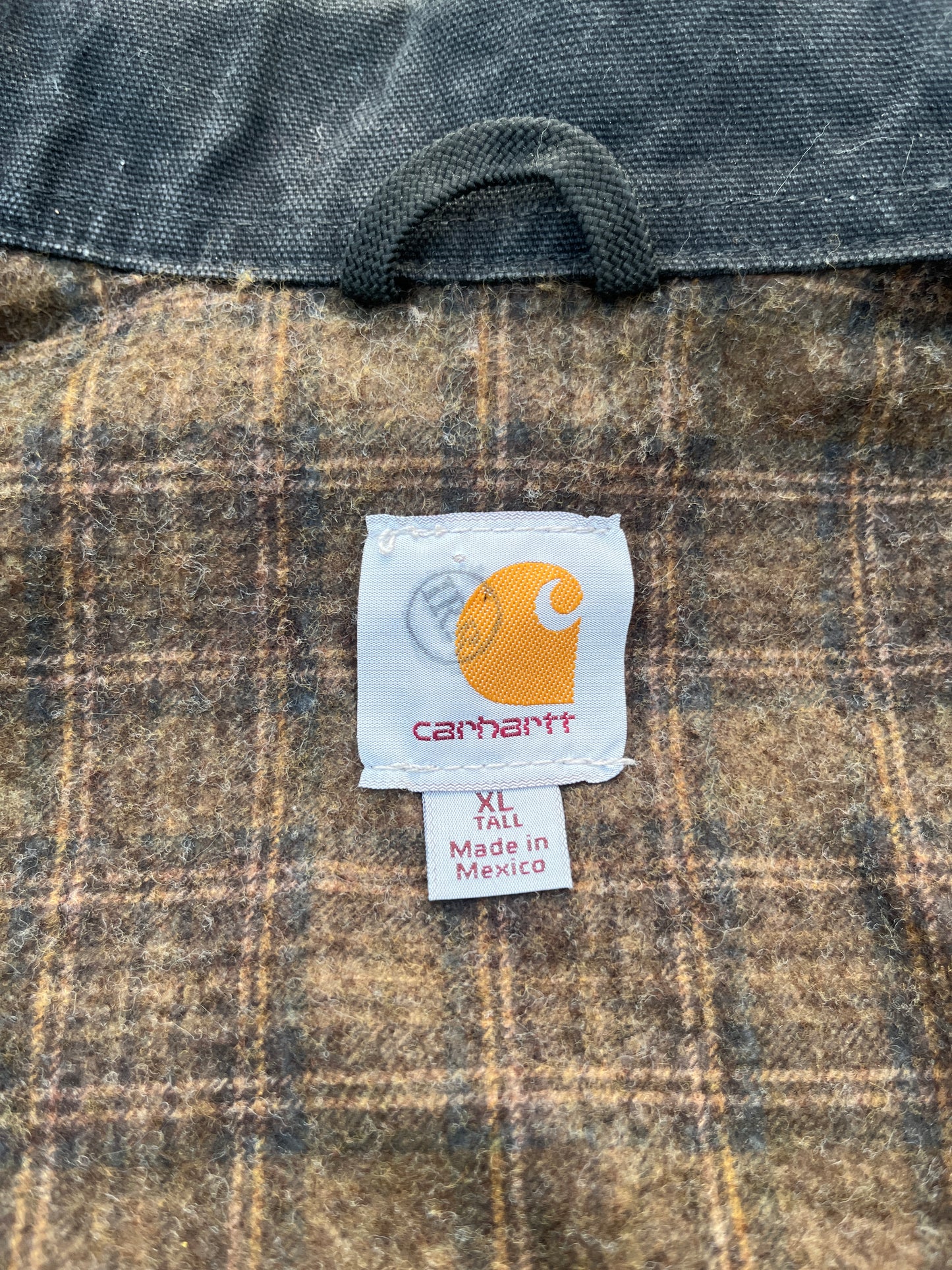 色あせたグラベルグレー カーハート デトロイト ジャケット - XL