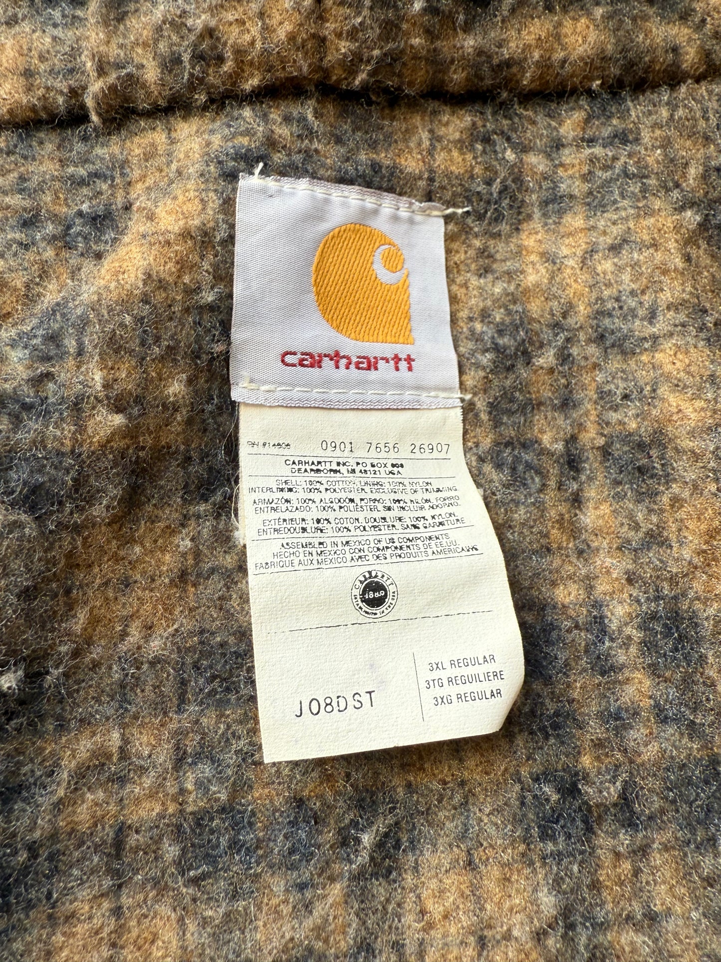 Faded Denim Carhartt Active Jacket - 3XL