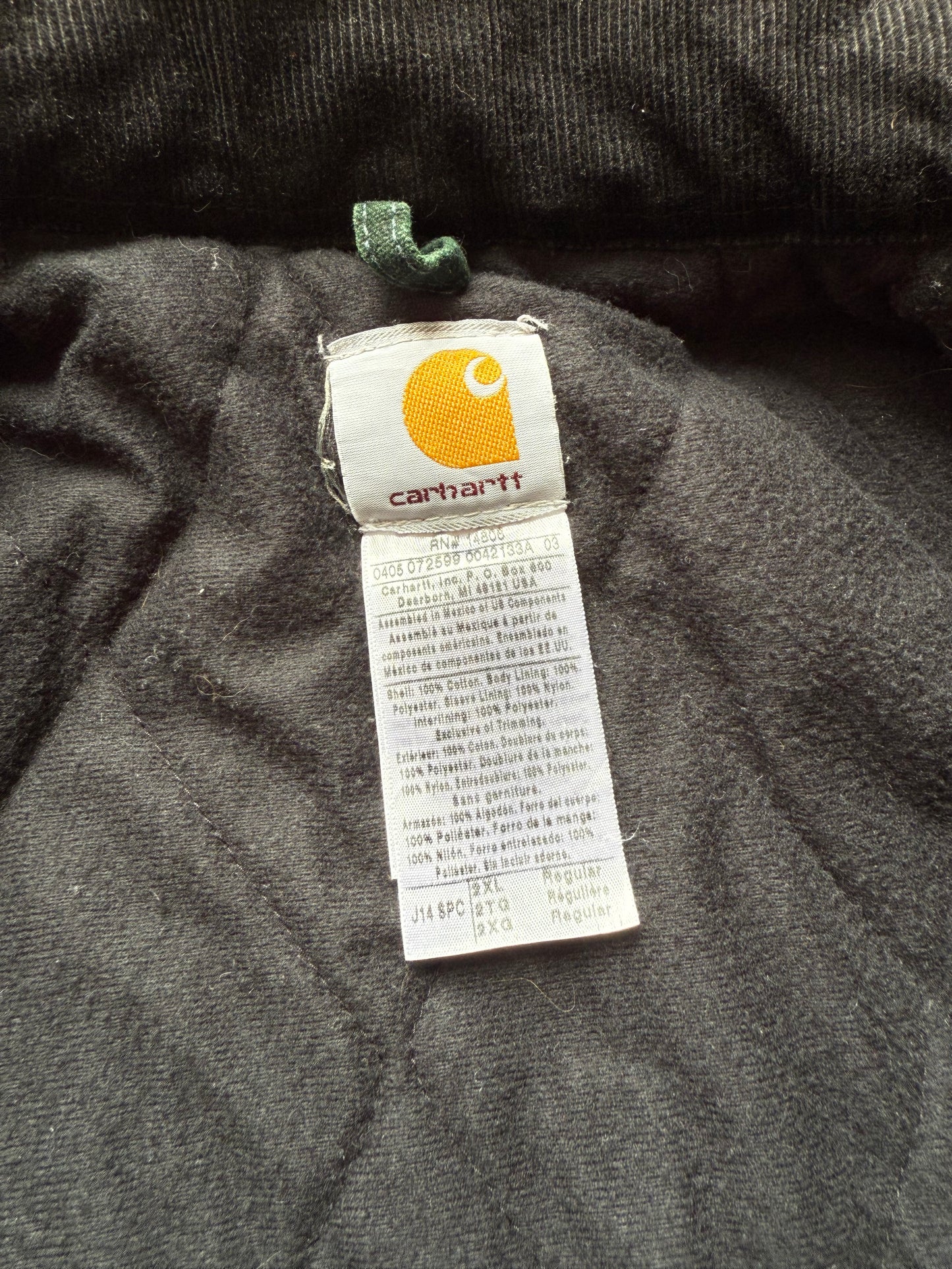 Faded Spruce Green Carhartt Santa Fe Jacket - 2XL