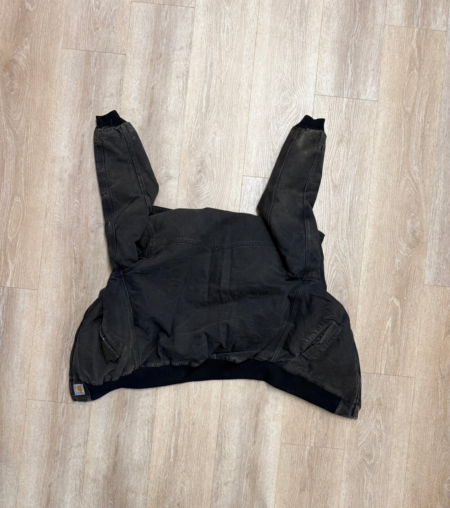 Faded Black Carhartt Santa Fe Jacket - XL