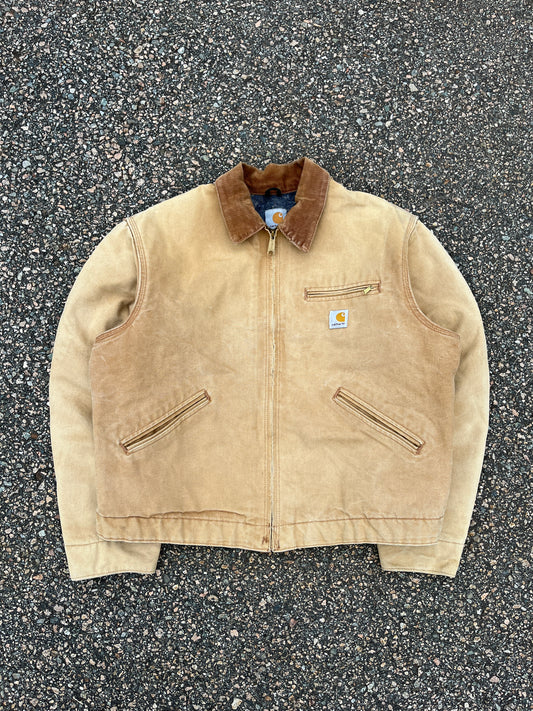 Faded Tan Carhartt Detroit Jacket - Boxy Medium