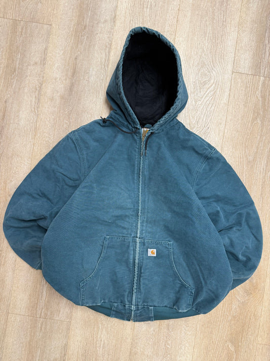 Faded Blue Carhartt Active Jacket - XL