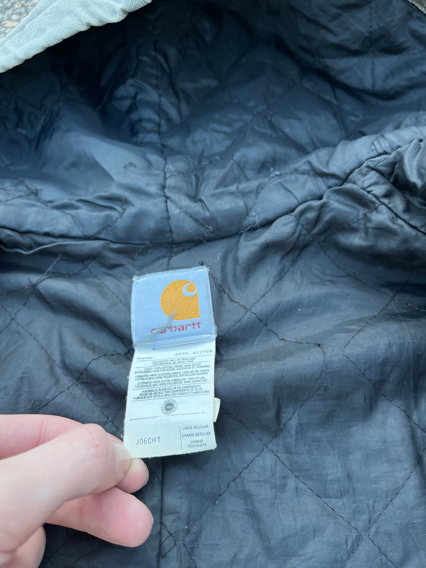 褪色栗棕色 Carhartt 运动夹克 - 中号宽松款