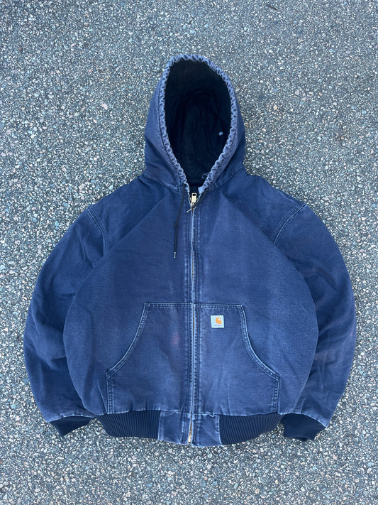 Faded Navy Blue Carhartt Active Jacket - XL