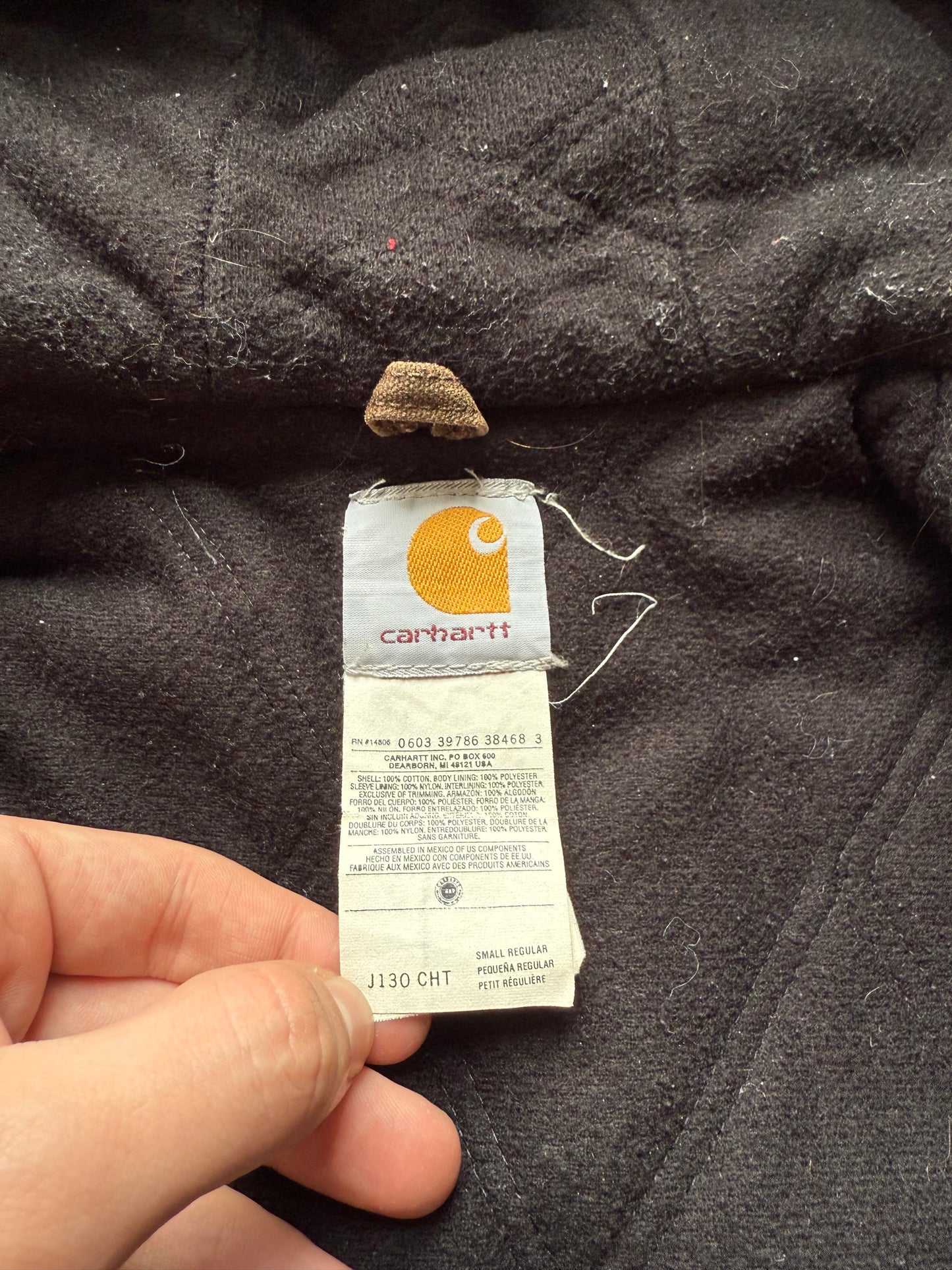 Faded Chestnut Brown Carhartt Active Jacket - Small