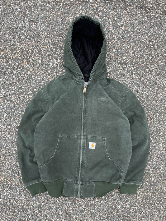 Faded Olive Green Carhartt Active Jacket - Small