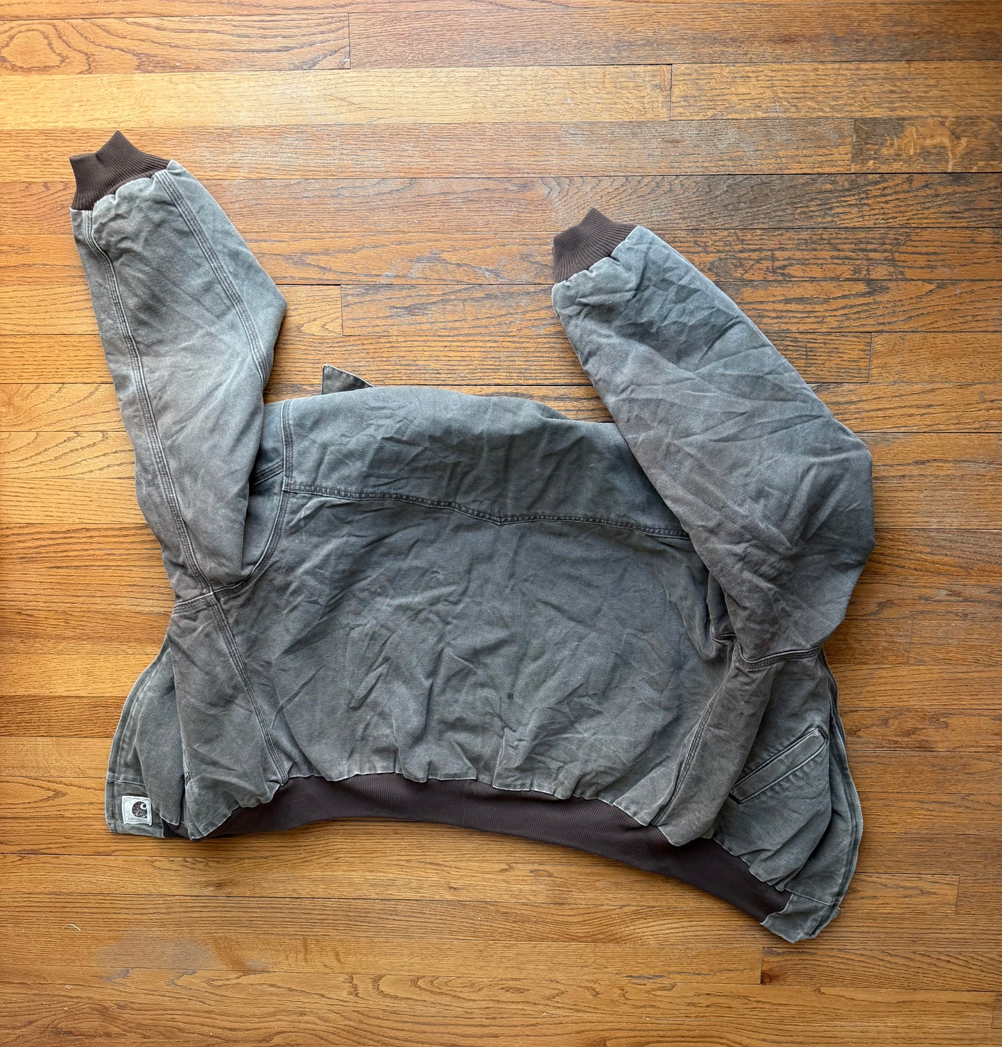 Faded Chestnut Brown Carhartt Santa Fe Jacket - Boxy XL