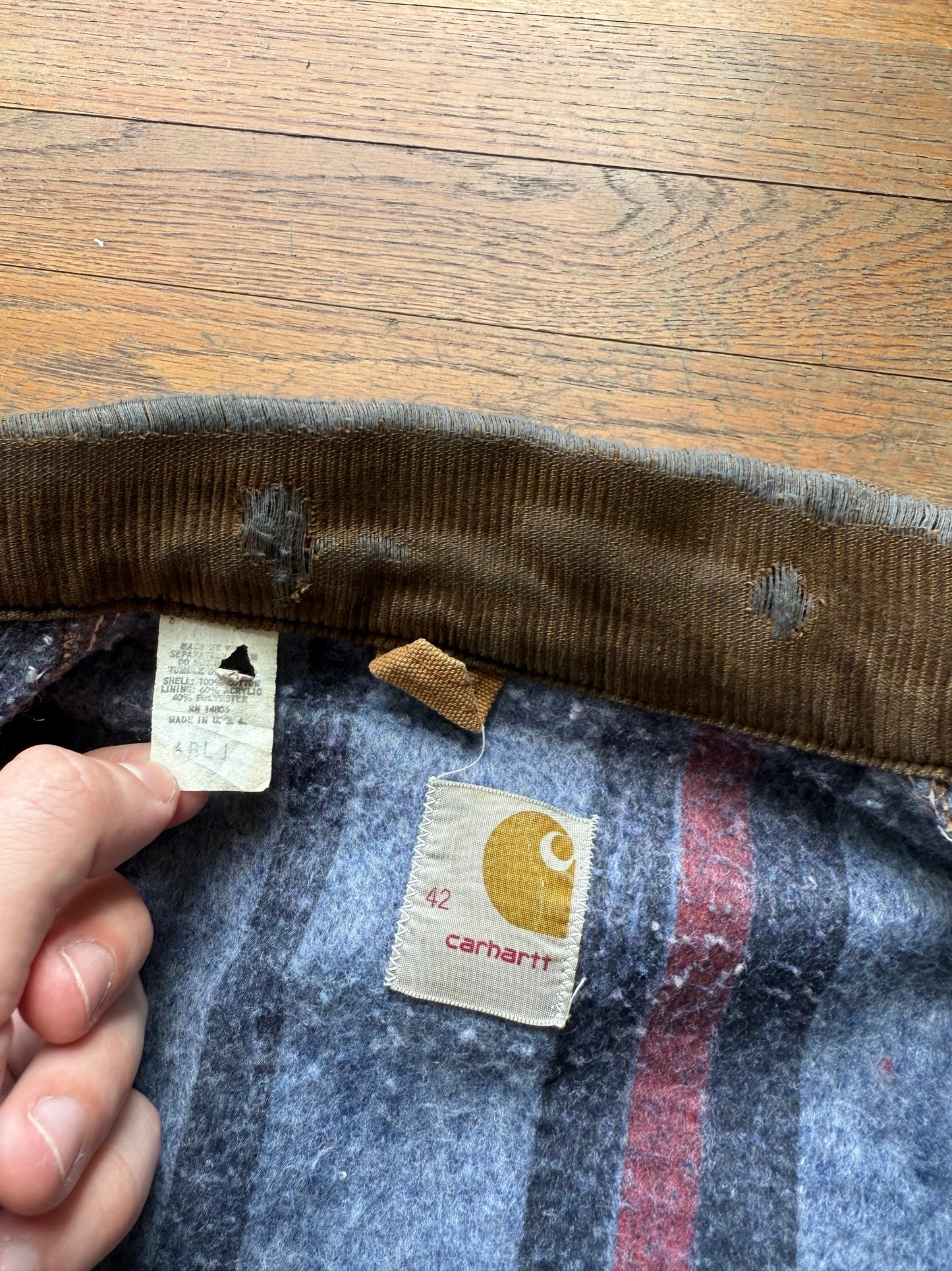 70’s Faded Brown Carhartt Detroit Jacket - Medium