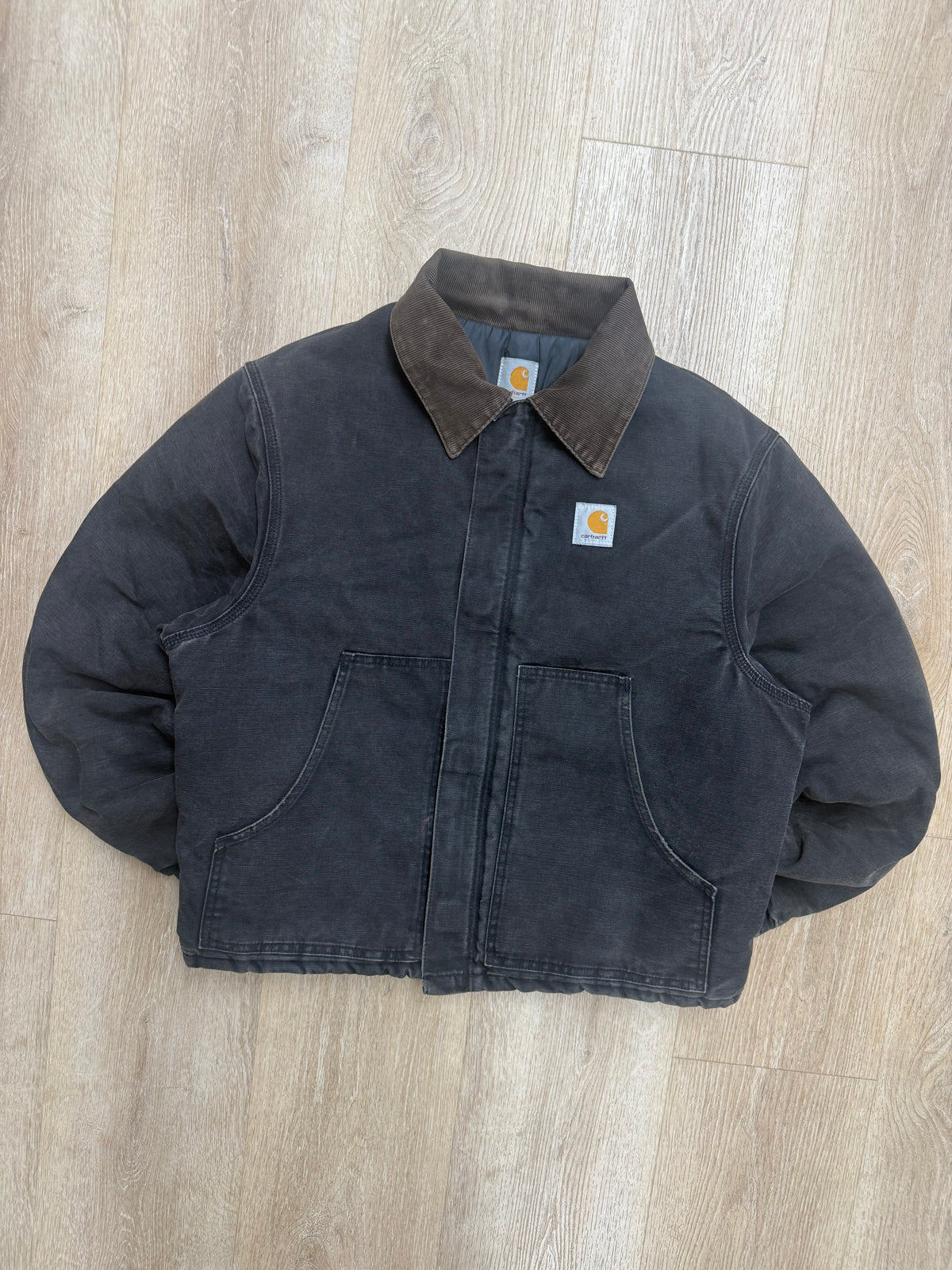 Faded Black Carhartt Arctic Jacket - Large