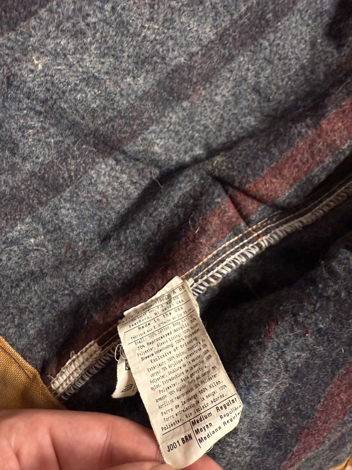 Faded Brown Carhartt Detroit Jacket - Medium