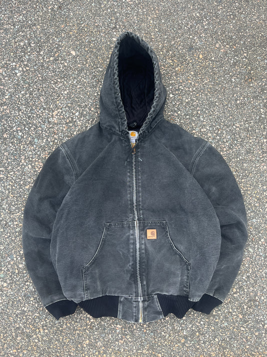 Faded Black Carhartt Active Jacket - Medium