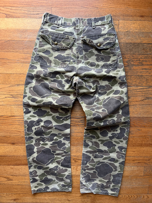 80 年代褪色迷彩 Carhartt 双前裤 - 28 x 29