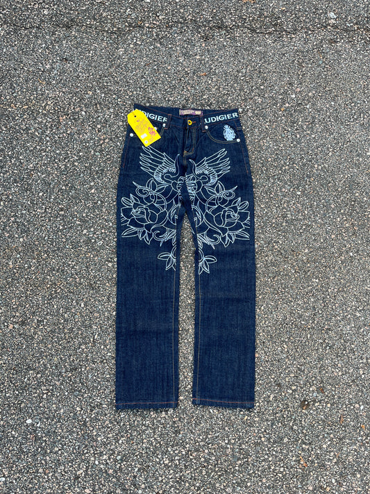 Ed Hardy Christian Audigier Grail Roses Pants - 28 x 32