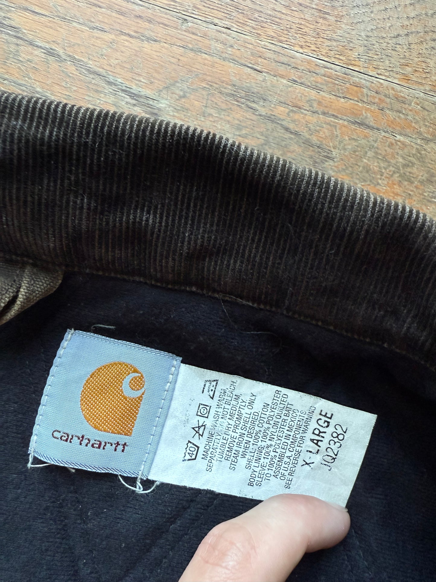 Faded Chestnut Brown Carhartt Santa Fe Jacket - Large