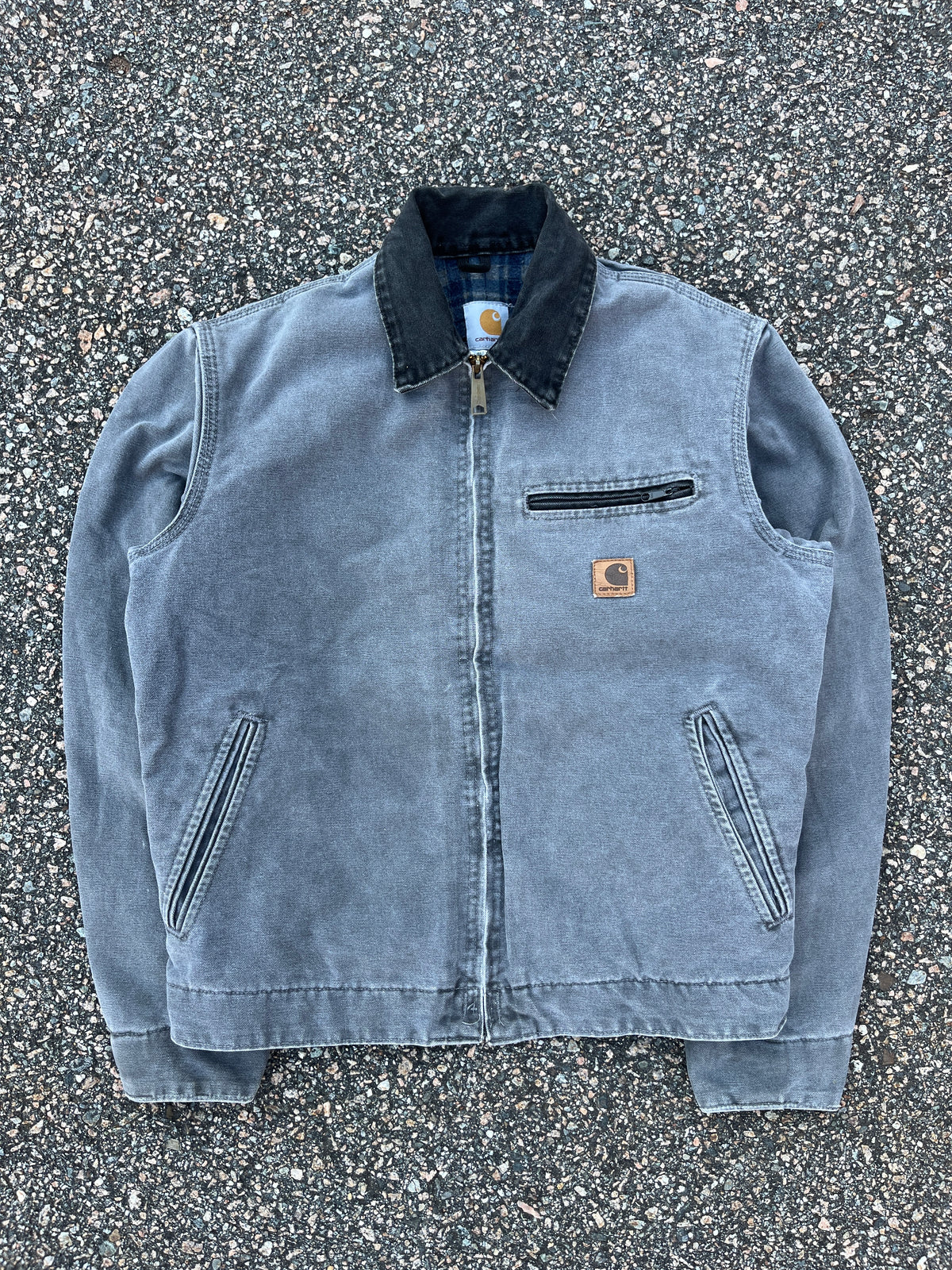 Faded Metal Grey Carhartt Detroit Jacket - Small
