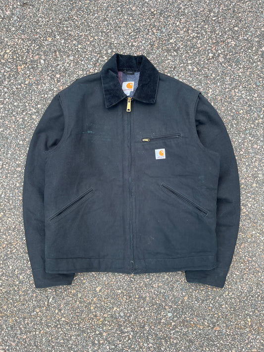 Faded Black Carhartt Detroit Jacket - Medium