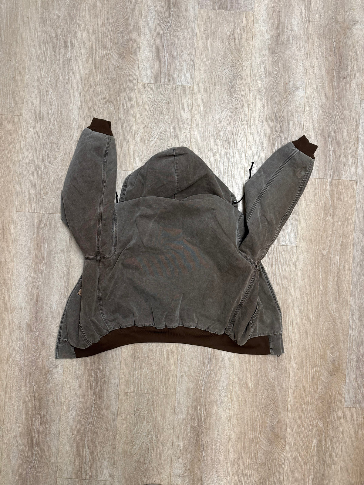 Faded Chestnut Brown Carhartt Active Jacket - Boxy Medium