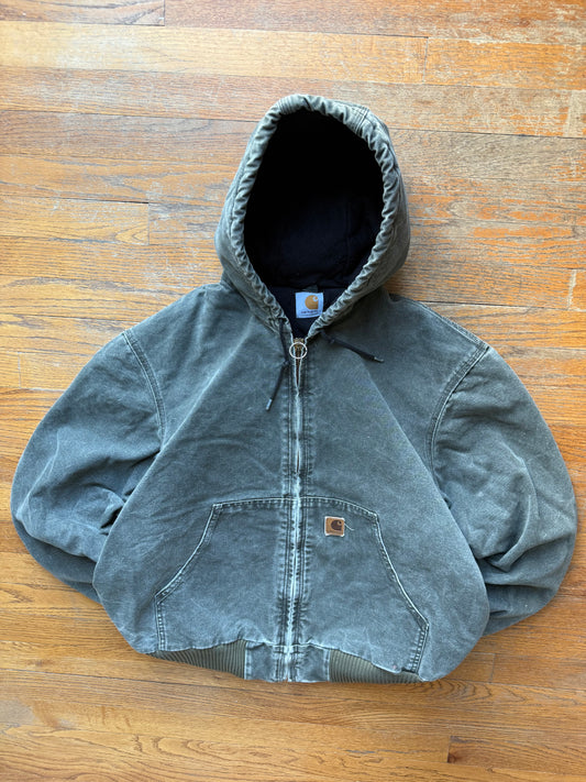 Faded Olive Green Carhartt Active Jacket - Large