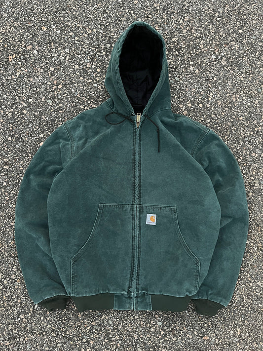 Faded Hunter Green Carhartt Active Jacket - Small