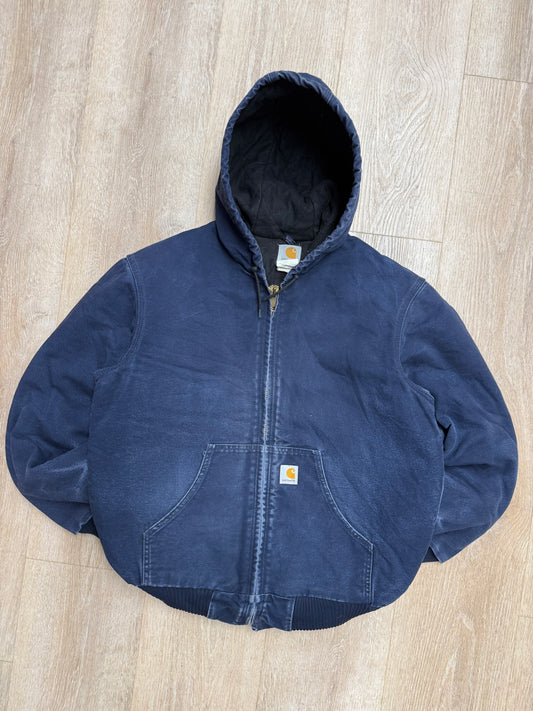 Faded Blue Carhartt Active Jacket - Medium