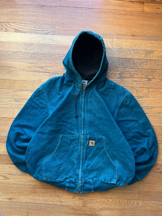 Faded Dark Teal Carhartt Active Jacket - XL