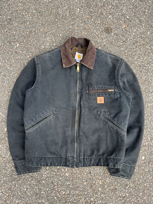 Faded Black Carhartt Detroit Jacket - Small
