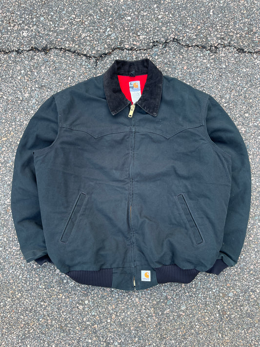 Faded Black Carhartt Santa Fe Jacket - XL