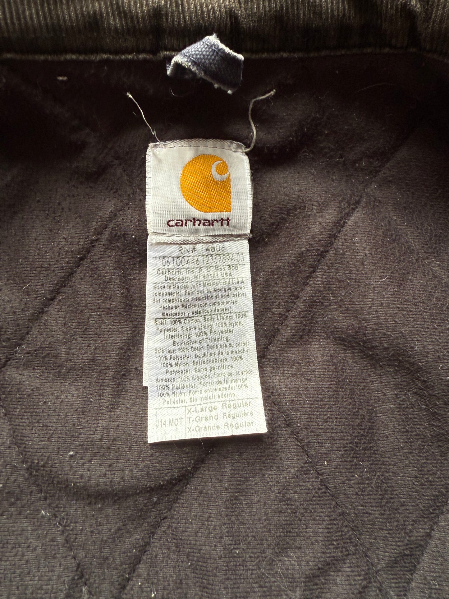 Faded Midnight Blue Carhartt Santa Fe Jacket - XL