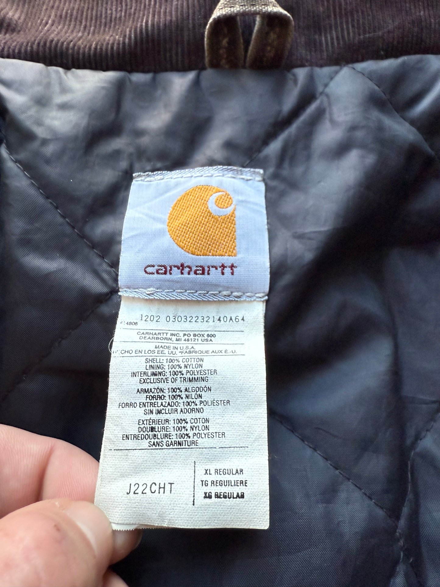 Faded Chestnut Brown Carhartt Arctic Jacket - Boxy Large