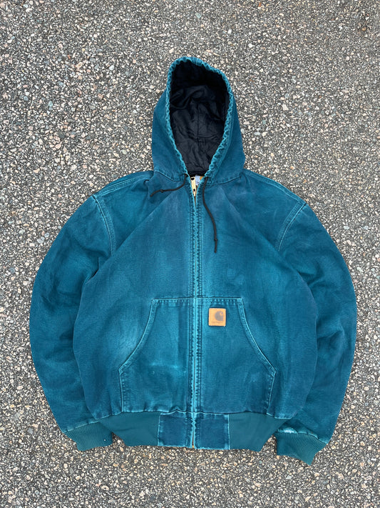 Faded Aqua Blue Carhartt Active Jacket - Medium