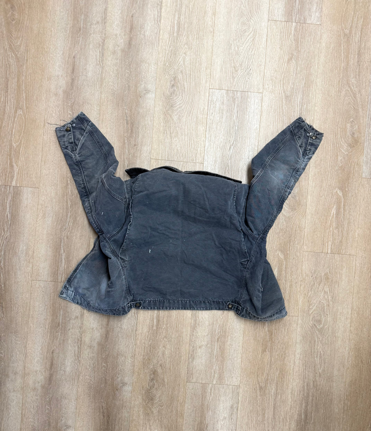 Faded Petrol Blue Carhartt Detroit Jacket - Boxy Medium