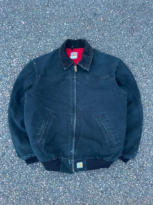 Faded Black Carhartt Santa Fe Jacket - Medium