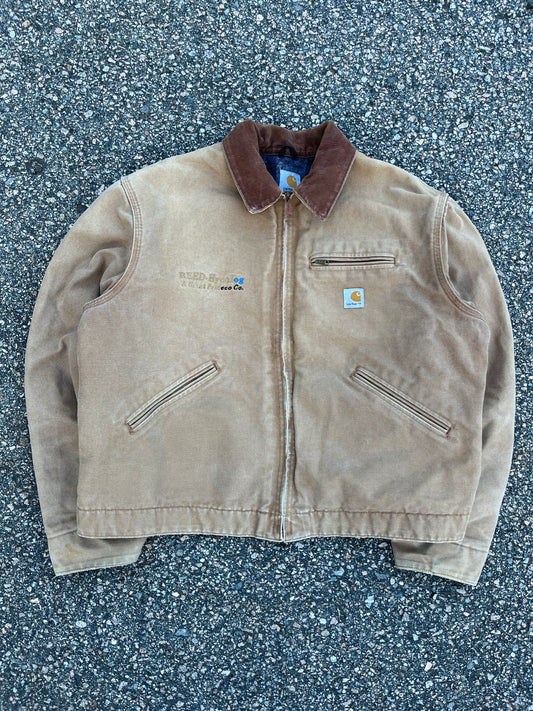 Faded Tan Carhartt Detroit Jacket - Boxy Large