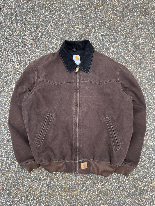 Faded Brown Carhartt Santa Fe Jacket - Large