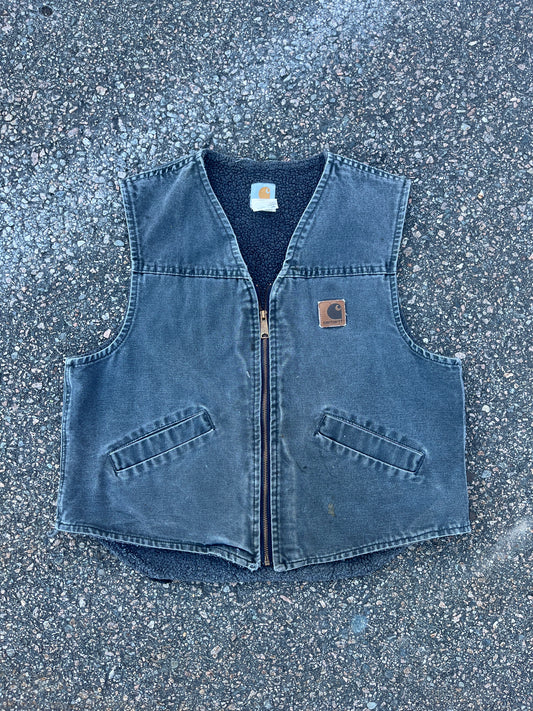 Faded Petrol Blue Carhartt Vest - Medium