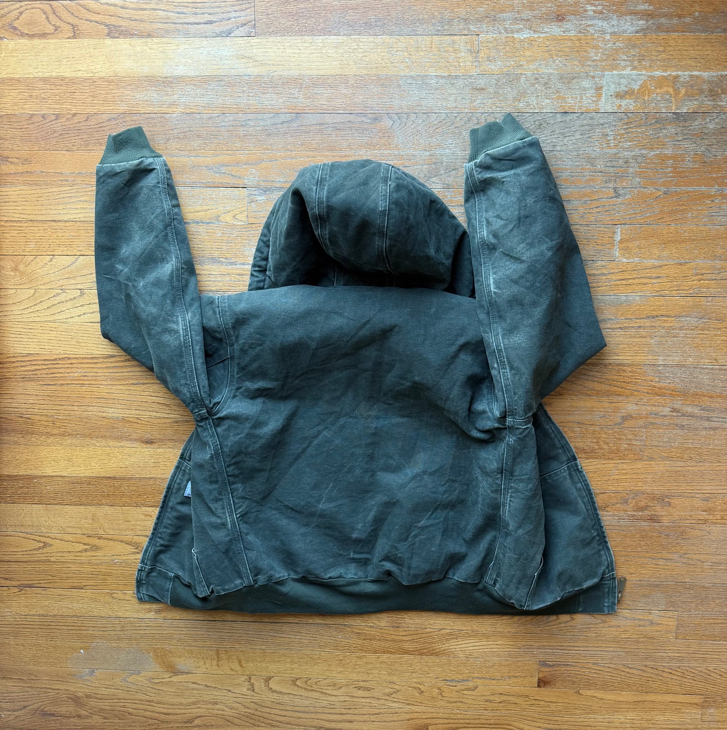 Faded Olive Green Carhartt Active Jacket - Small
