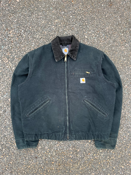 Faded Black Carhartt Detroit Jacket - Boxy Medium