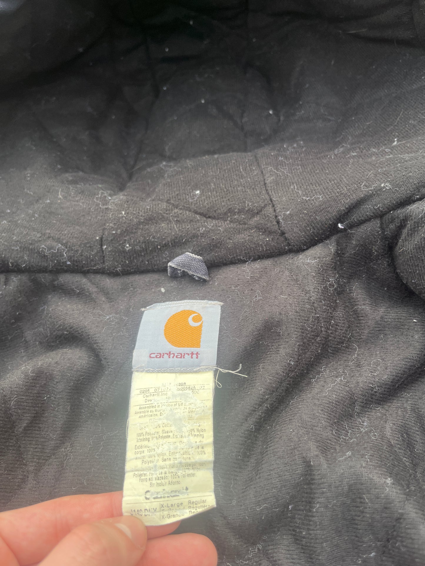 褪色深海军蓝 Carhartt 运动夹克 - XL