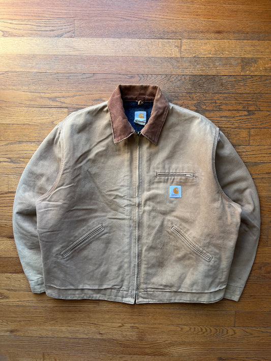 Faded Tan Carhartt Detroit Jacket - XL